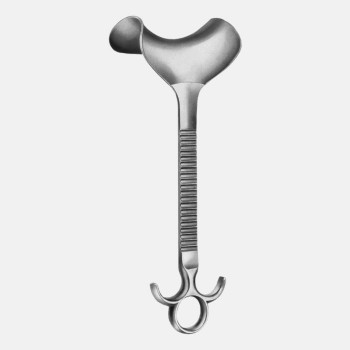 Ring Handle Doyen Retractor & Chain With Weight