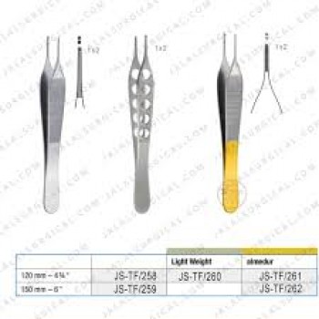 Gorney Adson Tissue Forceps 12cm Micro serrated TC Jaws