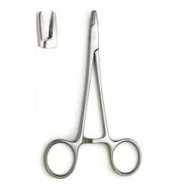 Derf Needle Holder 12cm Serrated TC Jaws