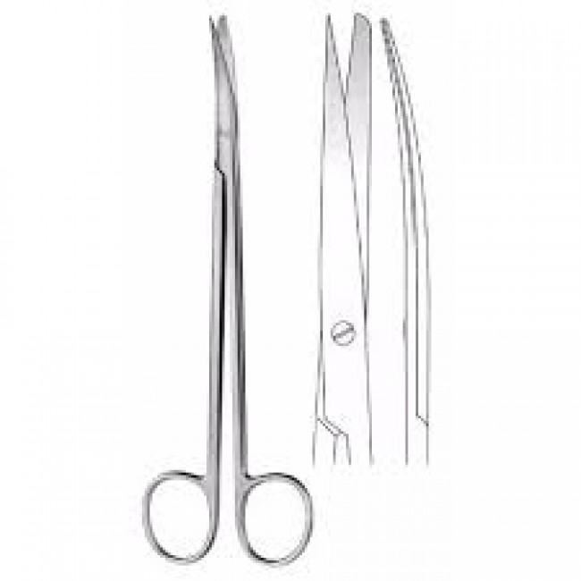 Metzenbaum Nelson Dissecting Scissors 180 mm Curved